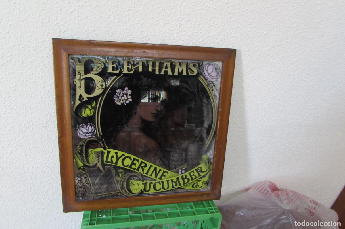 Vintage: Espejo publicitario vintage de Beetham's Glycerine & Cucumber