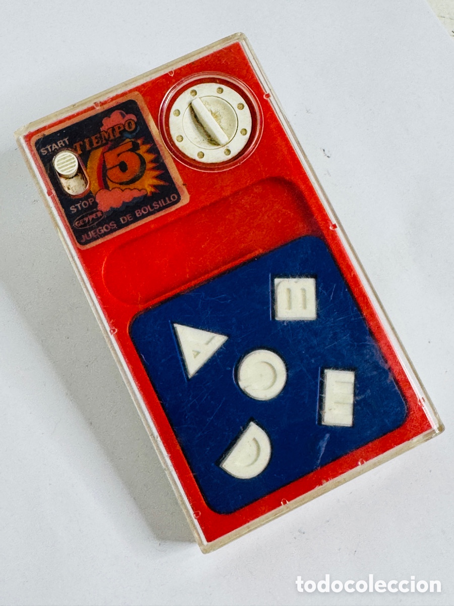 Vintage: juego de bolsillo retro &rdquo;Tiempo 5&rdquo; fabricado por Geyper