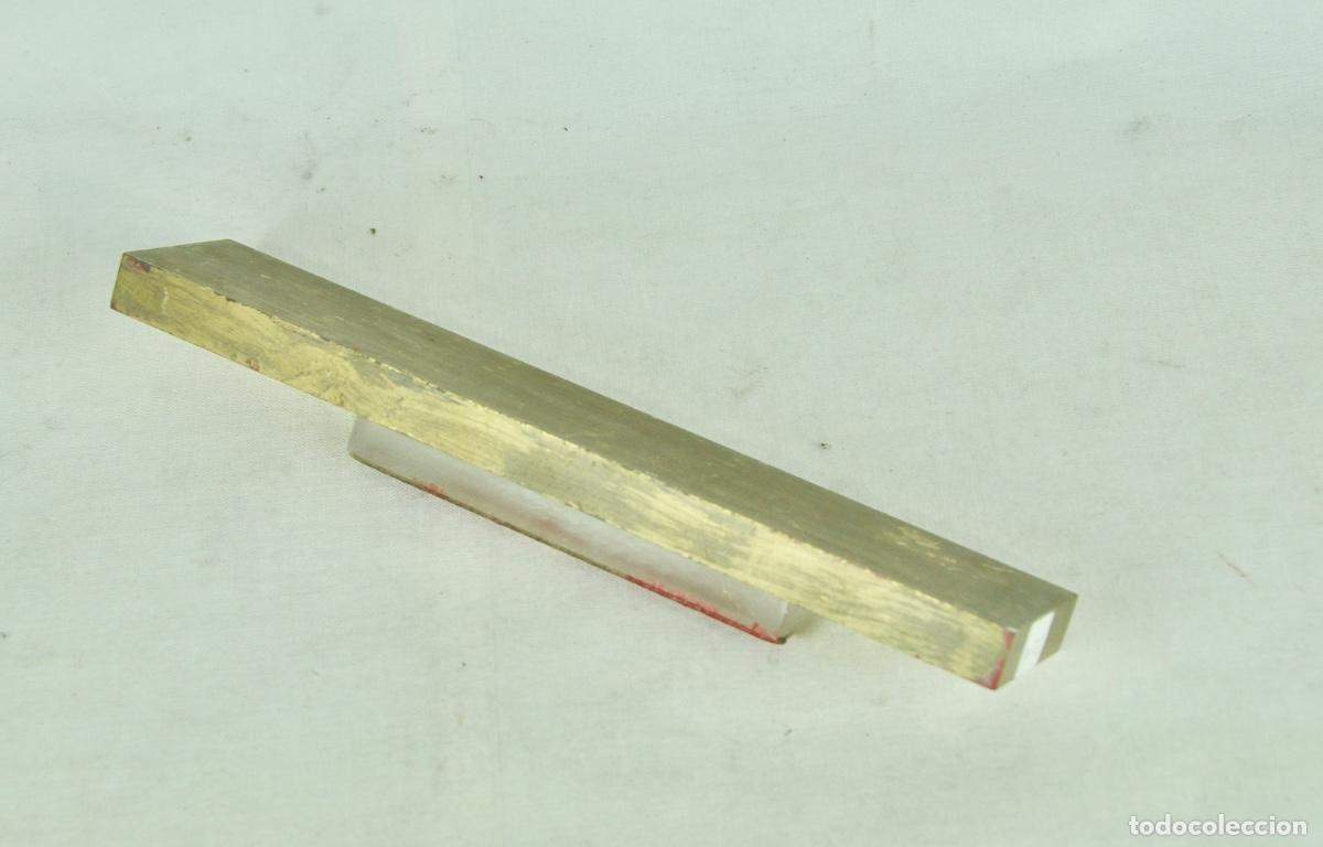 Vintage: Letra I plastico dorado - Foto 3
