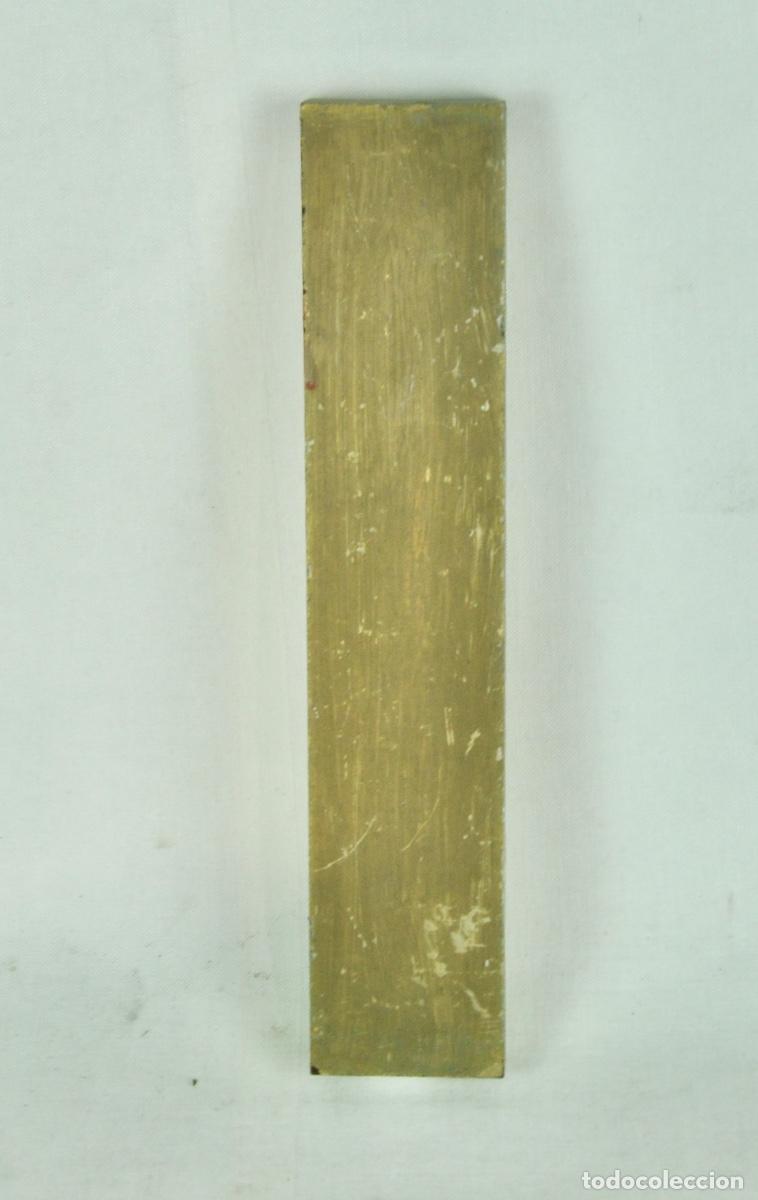 Vintage: Letra I plastico dorado - Foto 1