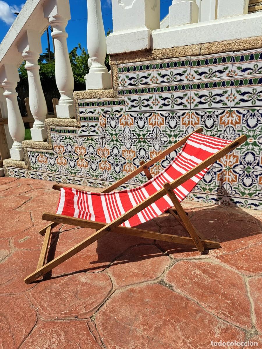 Vintage: Hamaca infantil plegable vintage restaurada
