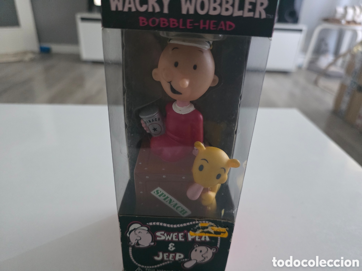 Vintage: Funko Wacky Wobbler Popeye Swee&rsquo;Pea & Jeep 2006 bobble head