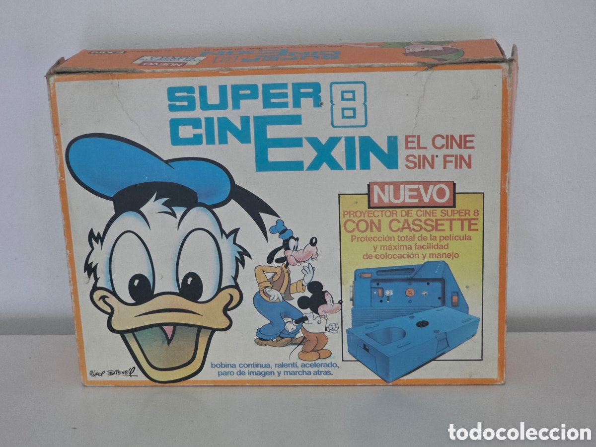 Vintage: Super Cinexin Exin Super 8 funcionando caja original + 2 pel&iacute;culas