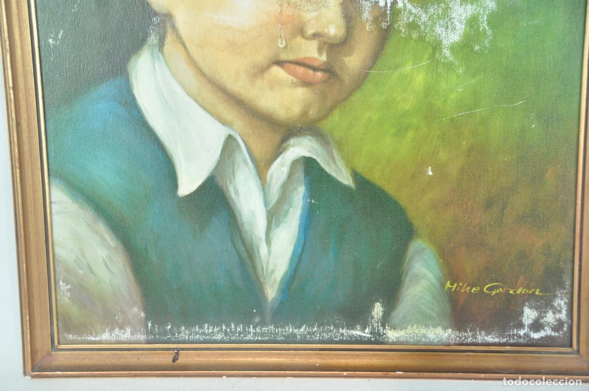 Vintage: Cuadro ni&ntilde;o llorando - Foto 3