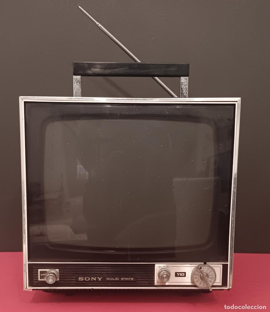 Vintage: ANTIGUA TELEVISI&Oacute;N TV TELEVISOR SONY SOLID STATE MDLO. 110-UWE FUNCIONANDO. VINTAGE