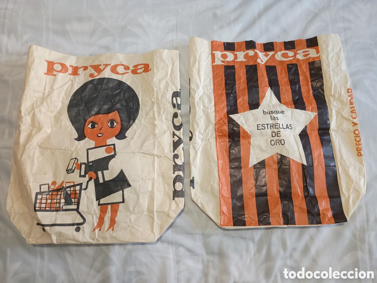 Vintage: Bolsa antigua de supermercado Pryca