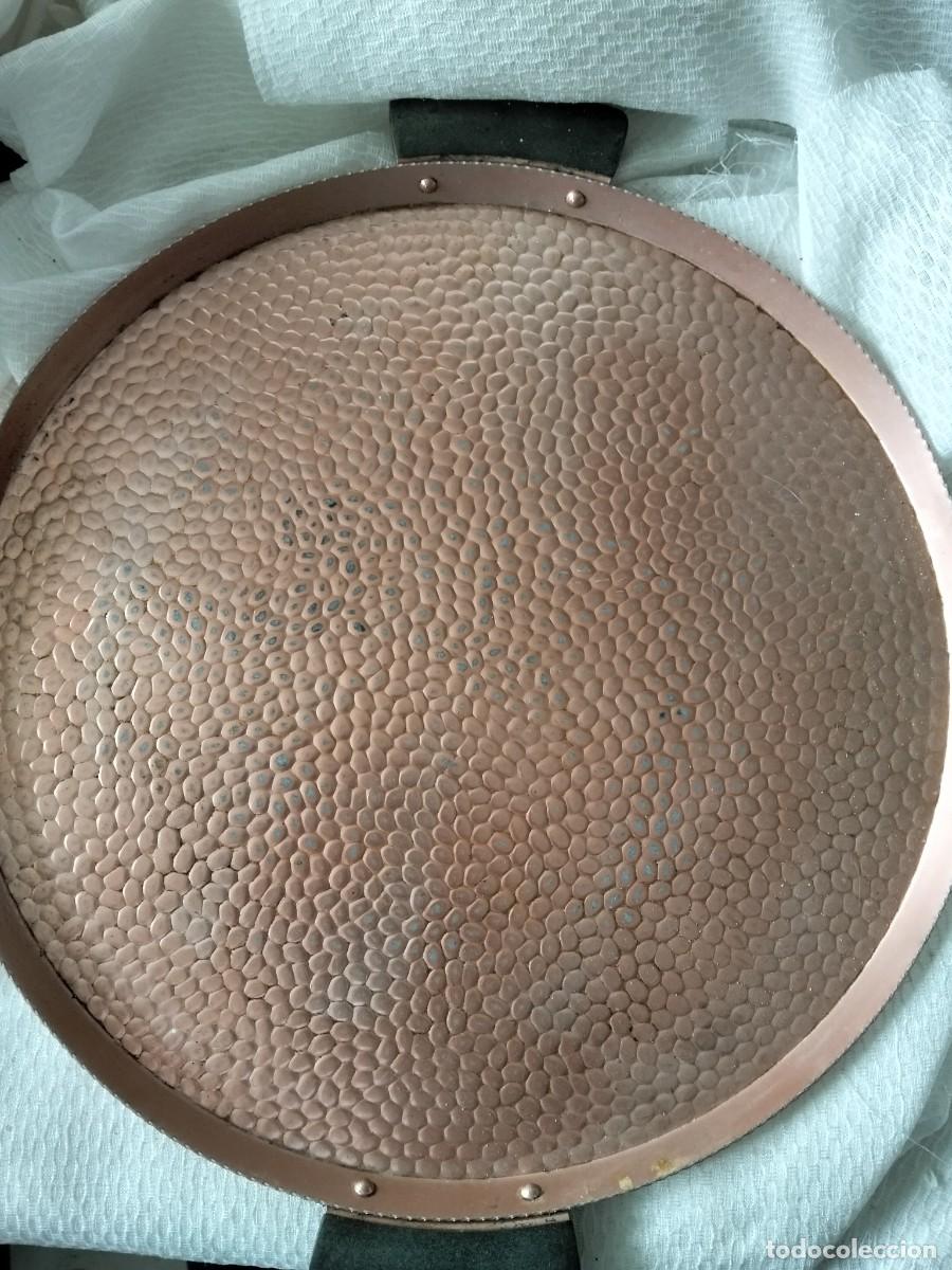 Vintage: BANDEJA VINTAGE ALUMINIO MARTILLADO COLOR COBRE