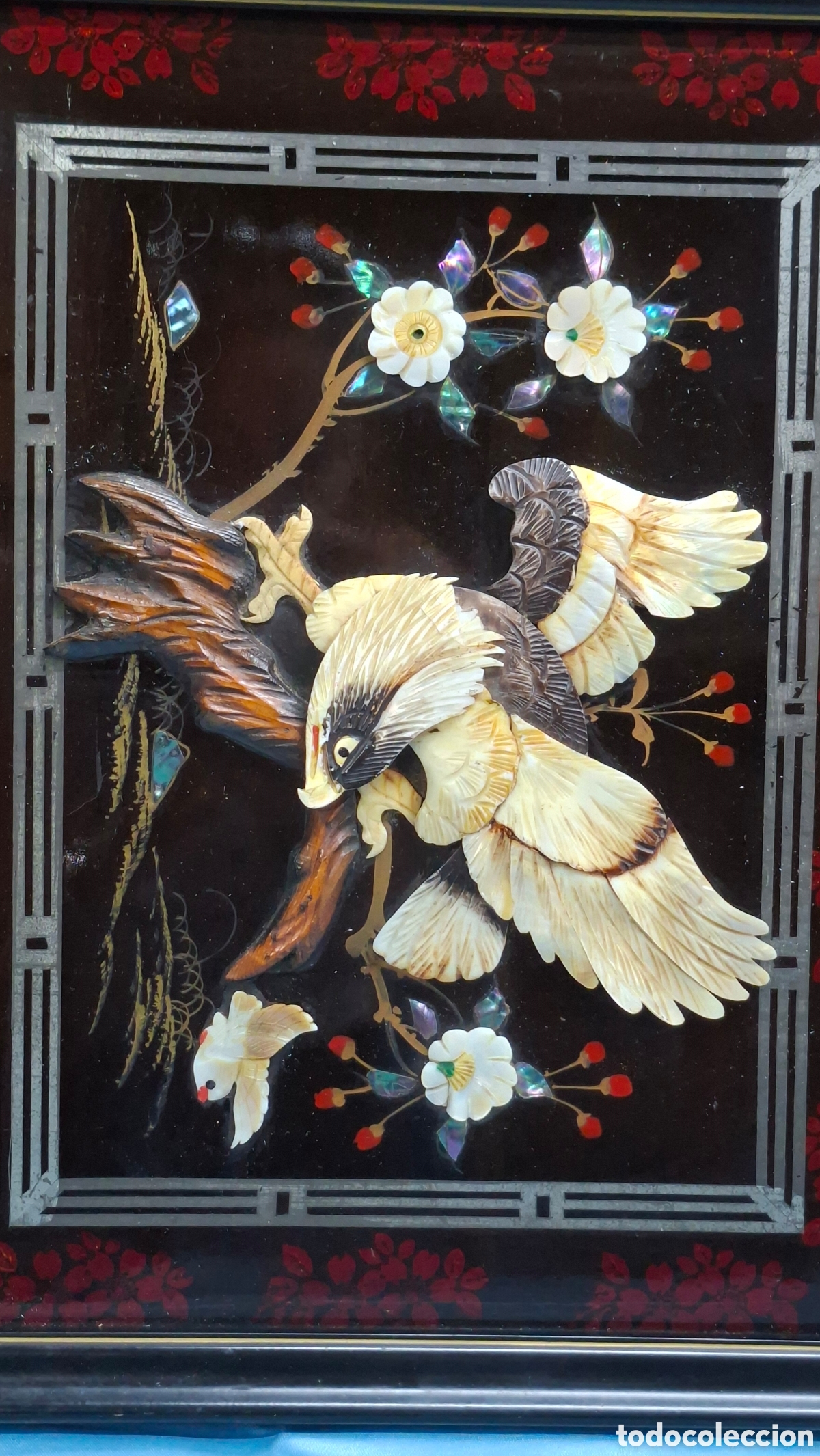 Vintage: Cuadro decorativo de &aacute;guila - Foto 2