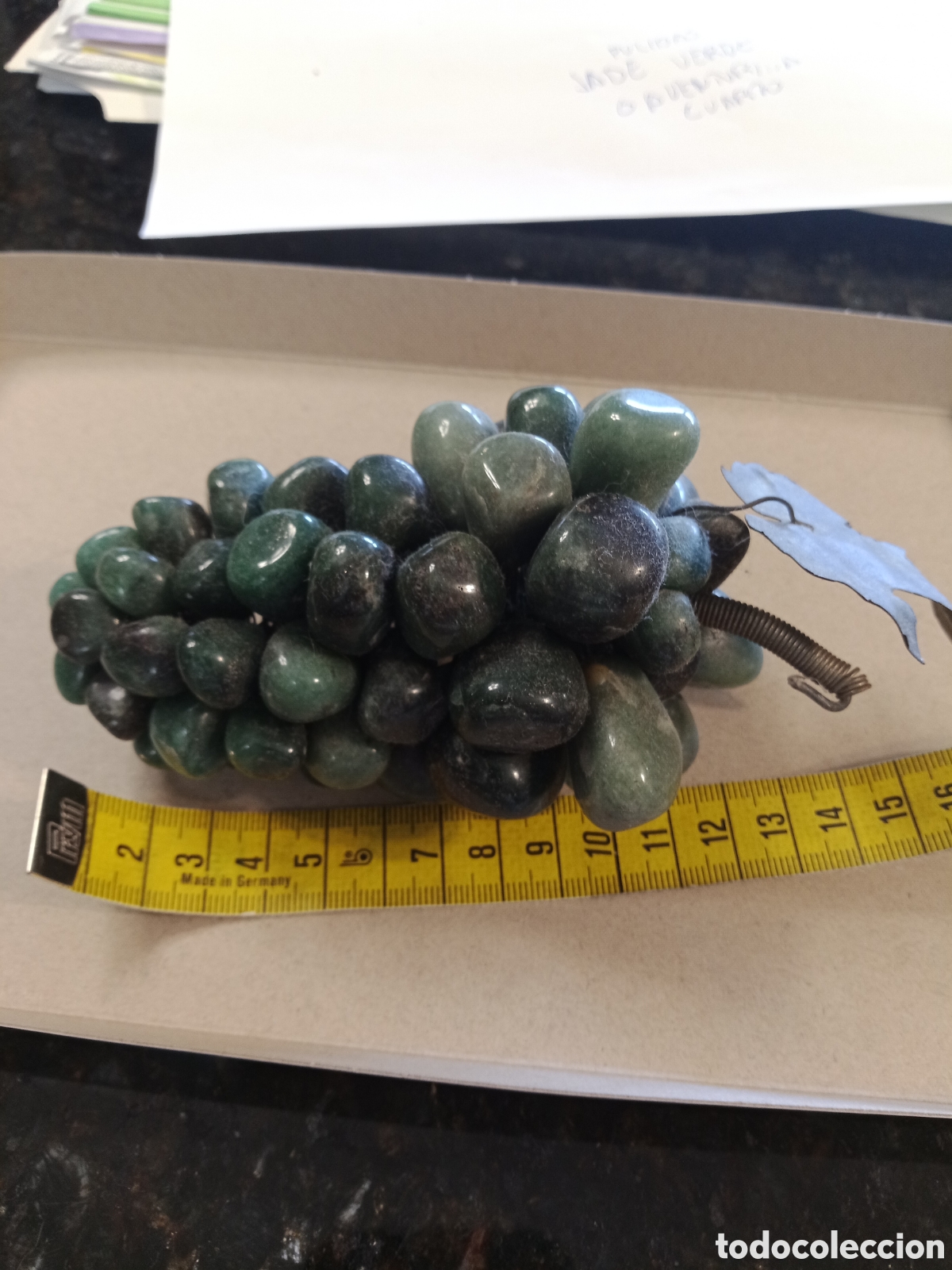 Vintage: Racimo uvas piedras semipreciosas