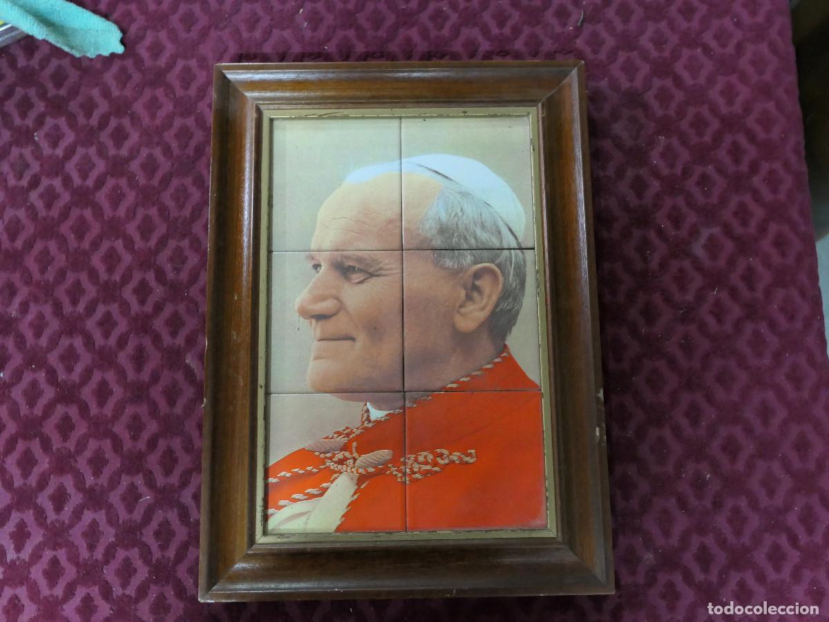 Vintage: Cuadro del Papa Juan Pablo II