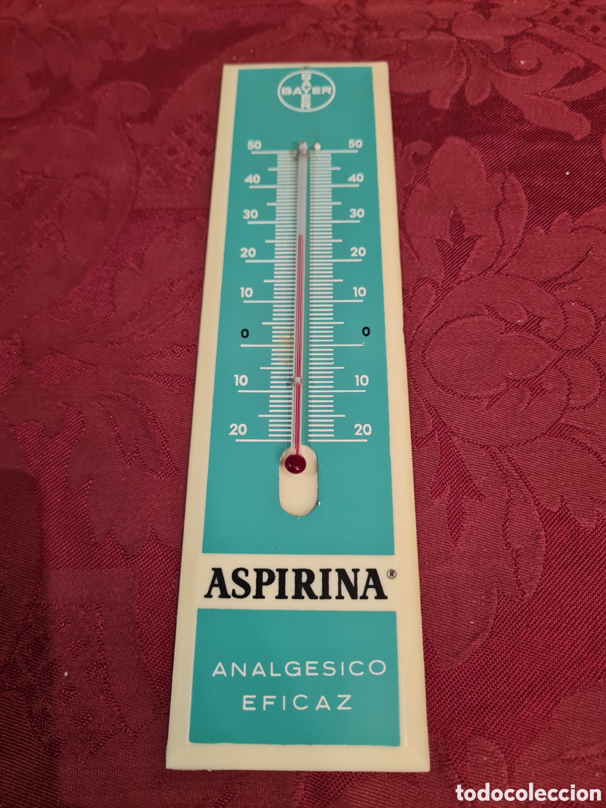 Vintage: Term&oacute;metro ASPIRINA BAYER (ANALGESICO EFICAZ