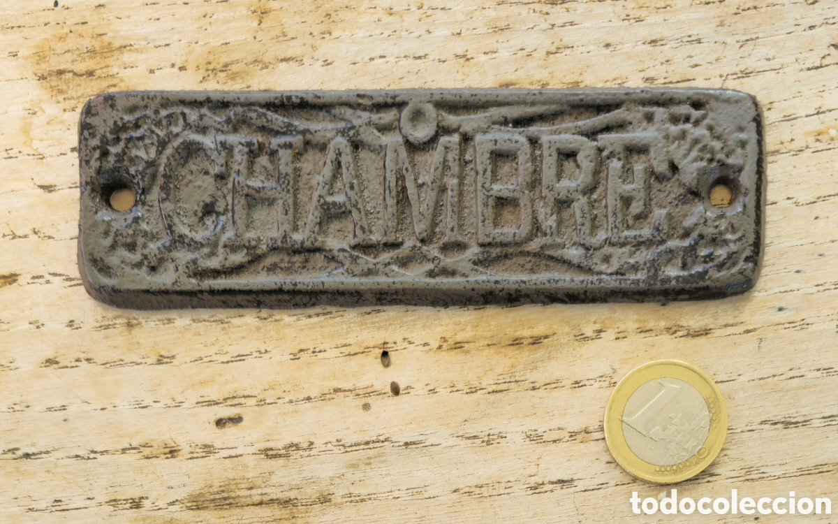 Vintage: Placa hierro fundido vintage