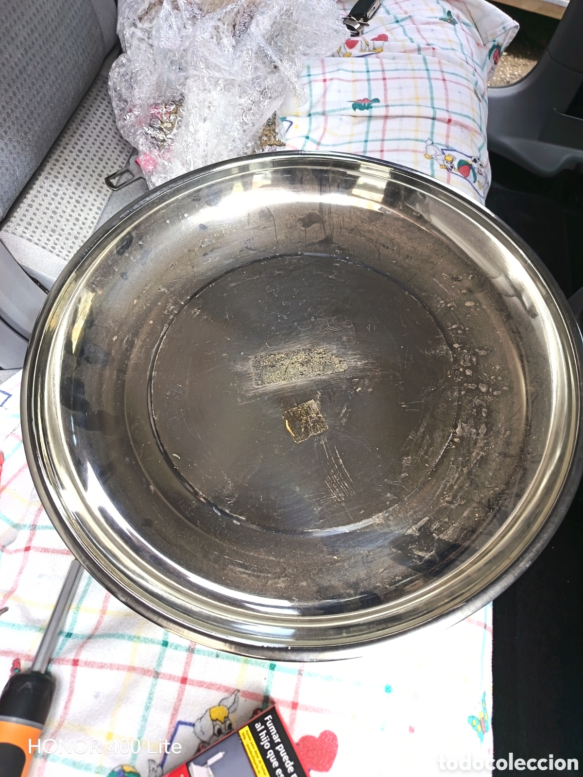 Vintage: Bandeja Catering Redonda INOX 42 CM