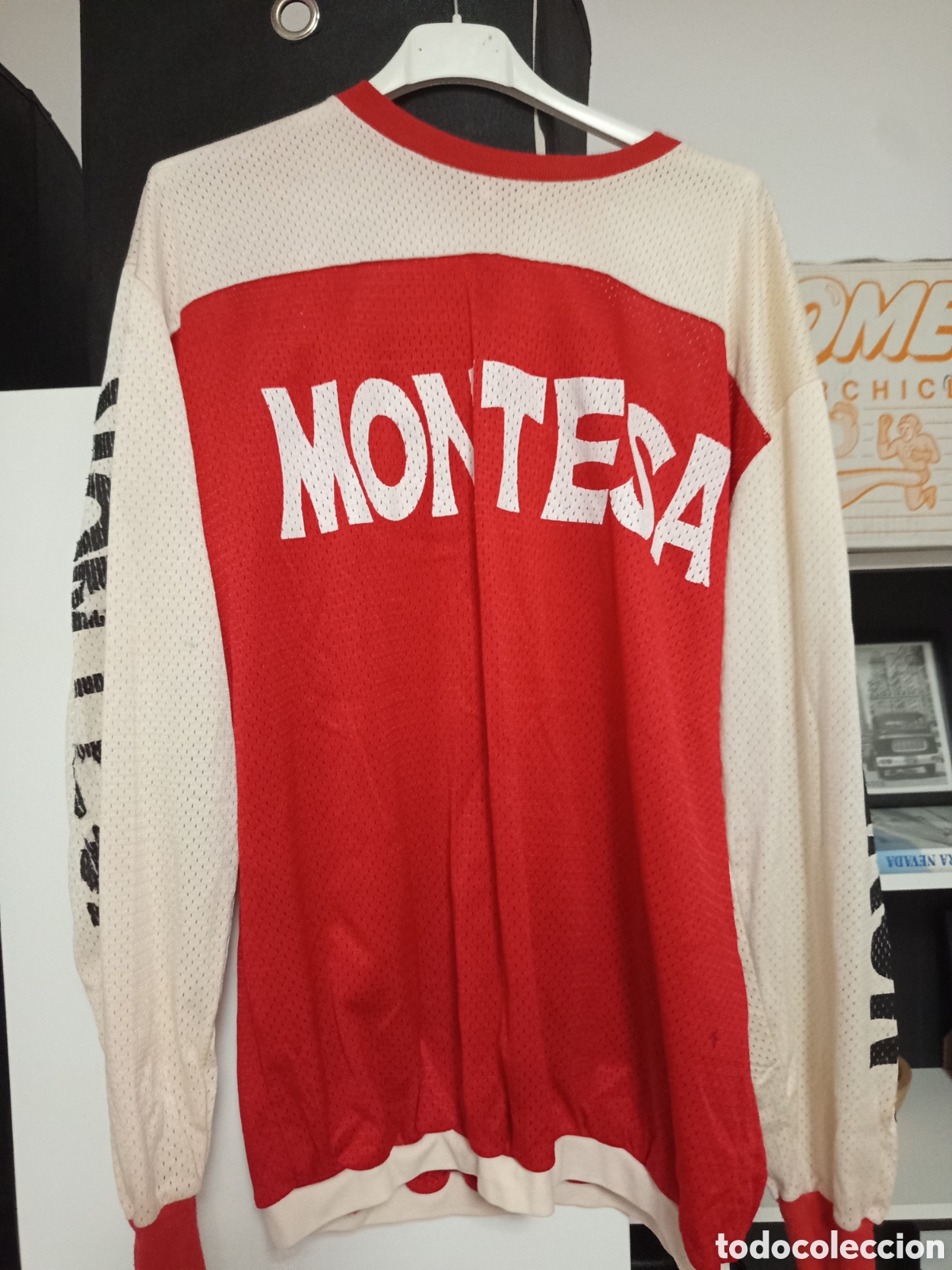 Vintage: Camiseta manga larga o jersey montesa a&ntilde;os 70/80 Espa&ntilde;a motocross motocicleta vintage