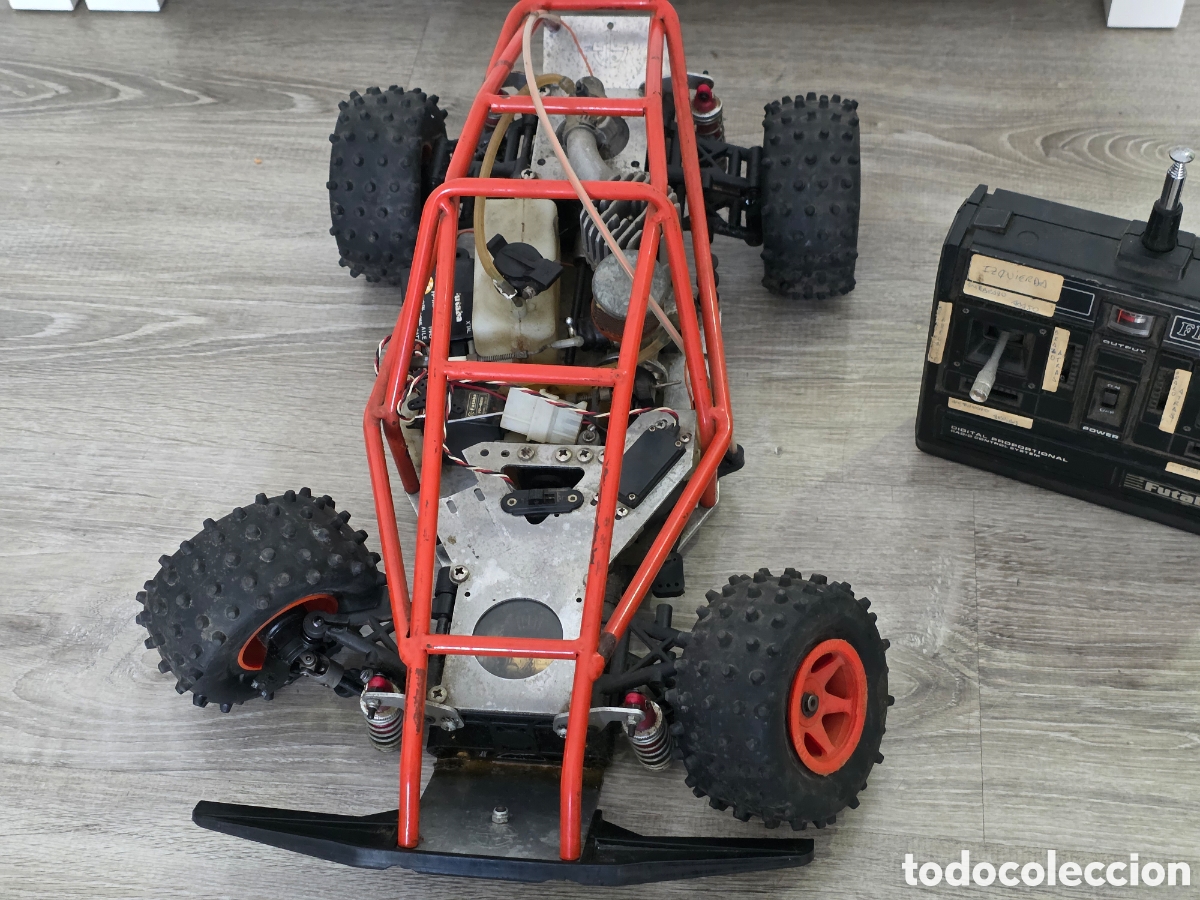 Vintage: Coche RC Nitro Vintage 56cm + Mando Futaba