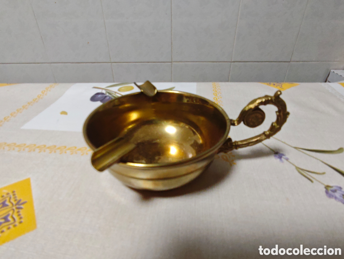 Vintage: Cenicero en bronce o lat&oacute;n - Foto 1