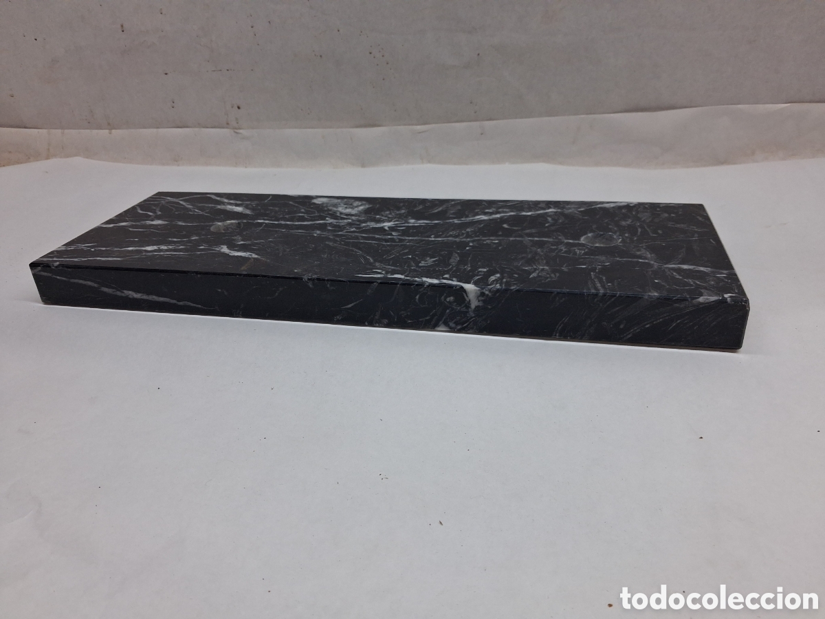Vintage: Base o peana m&aacute;rmol negro - Foto 2