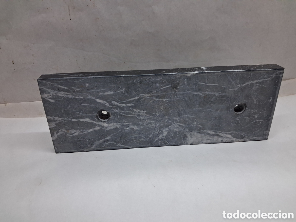 Vintage: Base o peana m&aacute;rmol negro - Foto 4