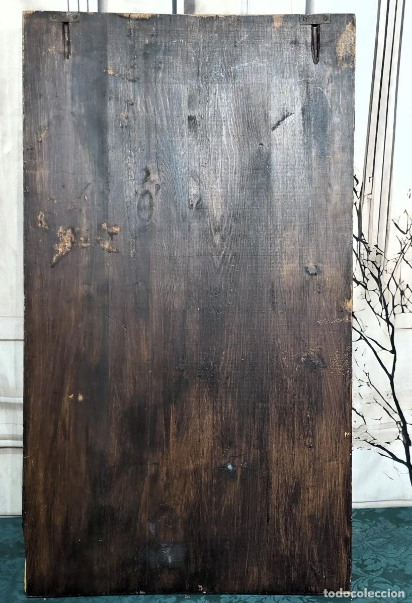 Vintage: Panel Relieve Tallado Policromado - Foto 4
