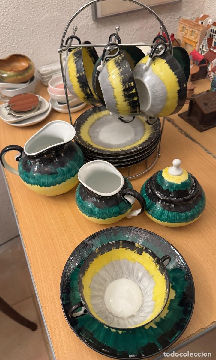 Vintage: Juego de caf&eacute; cer&aacute;mica O Castro 1950-1960