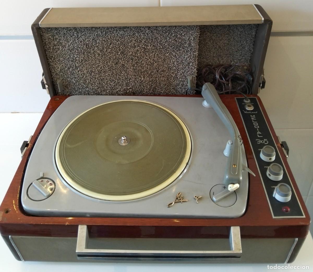 Vintage: Tocadiscos vintage port&aacute;til