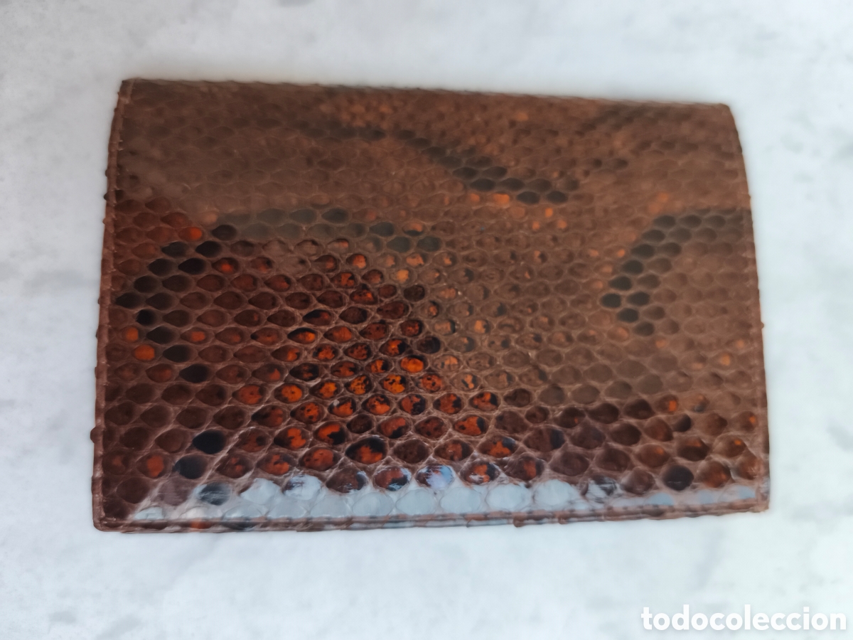 Vintage: Cartera de piel de serpiente, sin estrenar