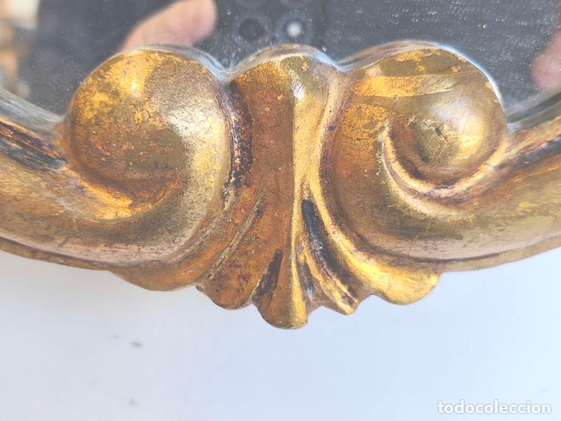Vintage: CORNO COPIA DORADA CON ESPEJO - Foto 4