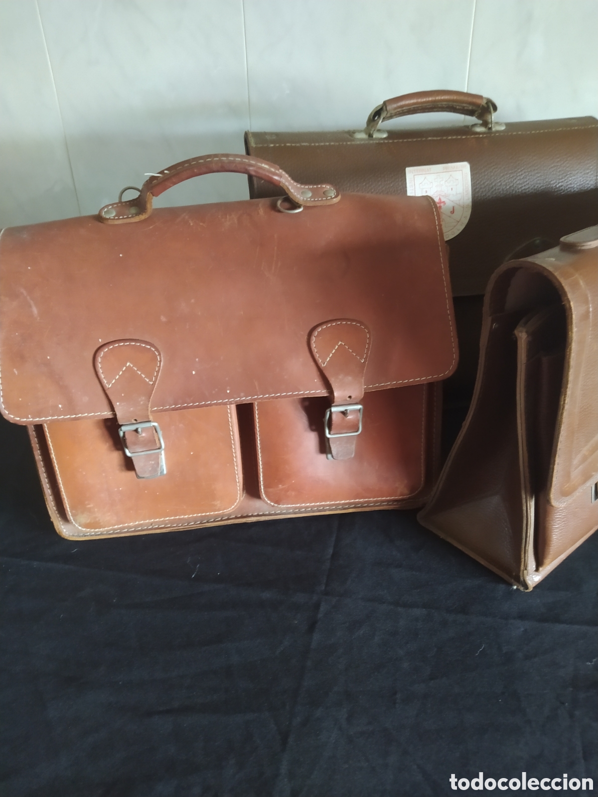 Vintage: Lote de maletas vintage piel - Foto 4