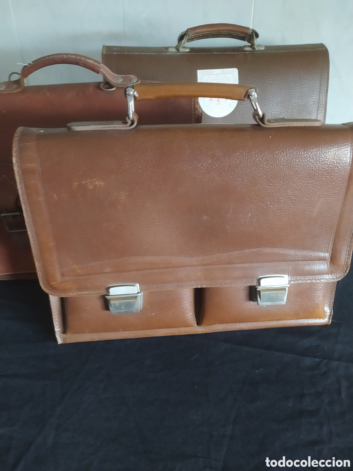 Vintage: Lote de maletas vintage piel - Foto 5