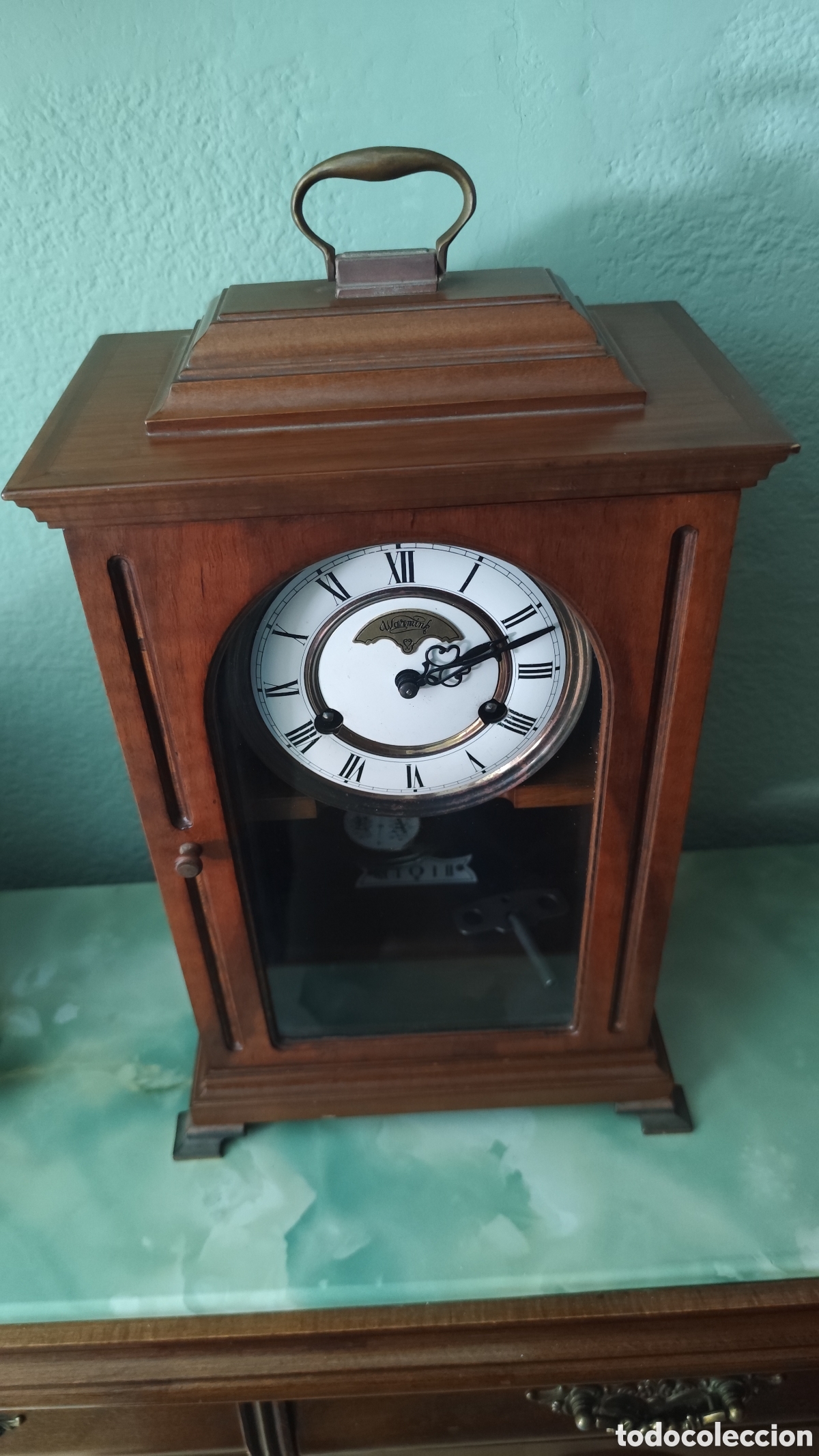 Vintage: Reloj sobremesa vintage(warnink Wuba)