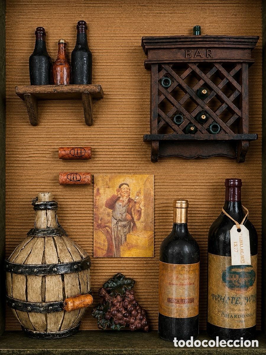Vintage: Cuadro 3D Bar Vintage Vino - Foto 3