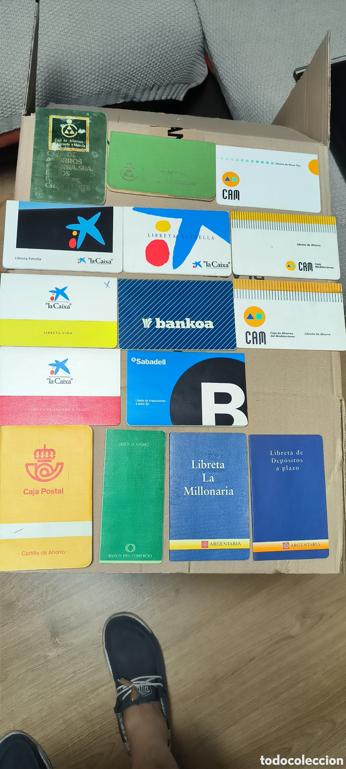 Vintage: Lote 15 cartillas distintos bancos y &eacute;pocas