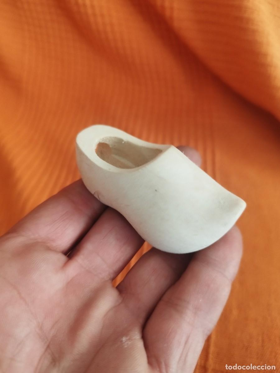 Vintage: Mini zueco holandese de madera, ideales para decoraci&oacute;n o manualidades.