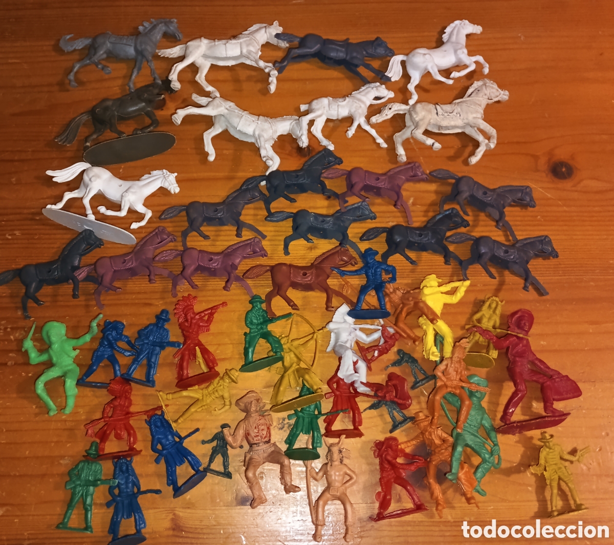 Vintage: Lote Vaqueros Indios cowboys caballos a&ntilde;os 80