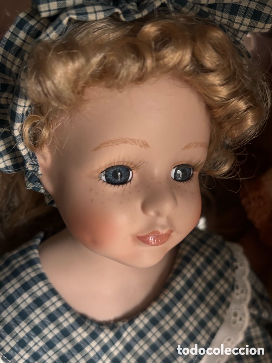 Vintage: Mu&ntilde;eca grande de porcelana