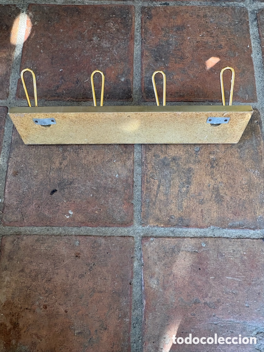 Vintage: PERCHERO VINTAGE MADERA y ALUMINIO. - Foto 7