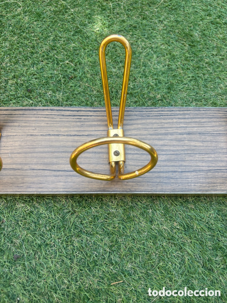 Vintage: PERCHERO VINTAGE MADERA y ALUMINIO. - Foto 8