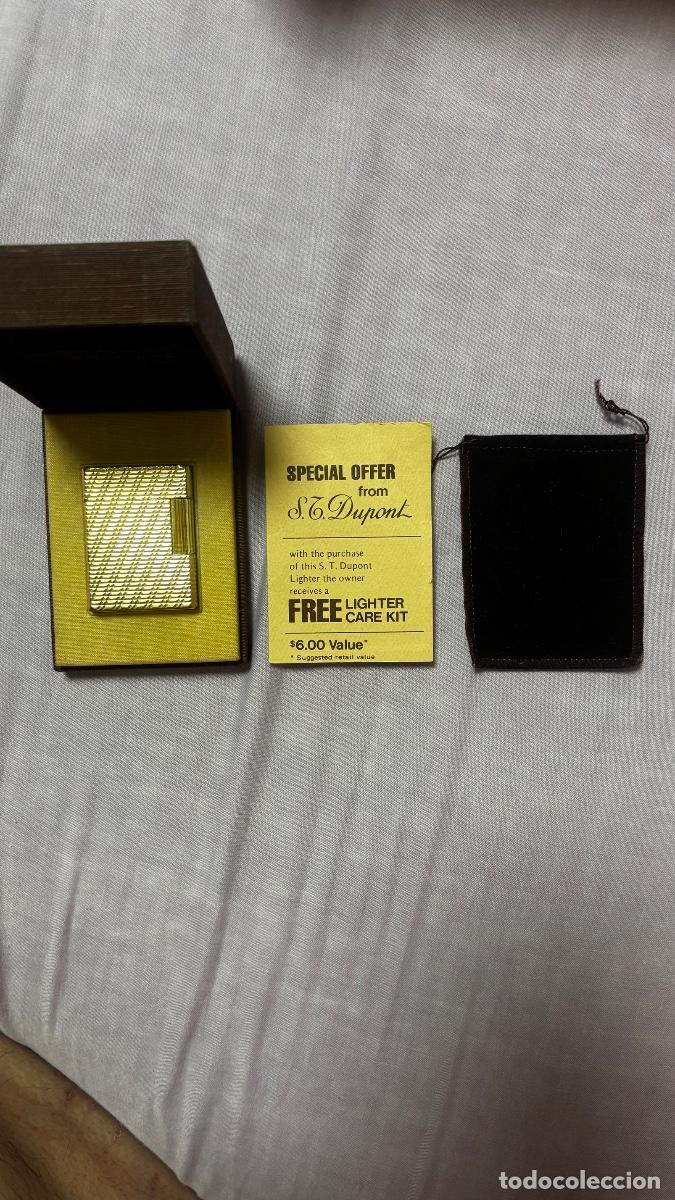 Vintage: S.T. Dupont Encendedor Oro Plaqu&eacute; Vintage Francia Con Caja Original Colecci&oacute;n