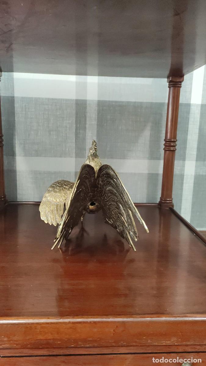 Vintage: PAREJA DE GALLOS EN BRONCE - Foto 8