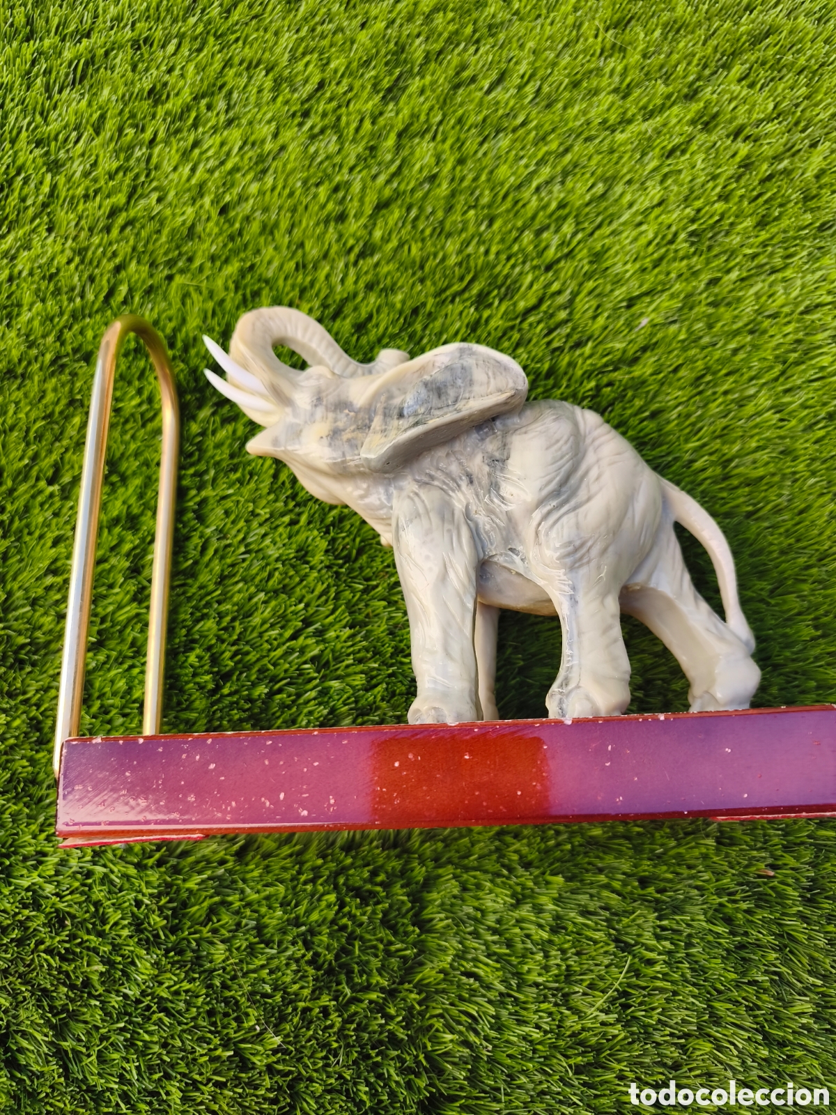 Vintage: Sujetalibros Vintage Elefante de Resina/Marfilina - A&ntilde;os 60/70