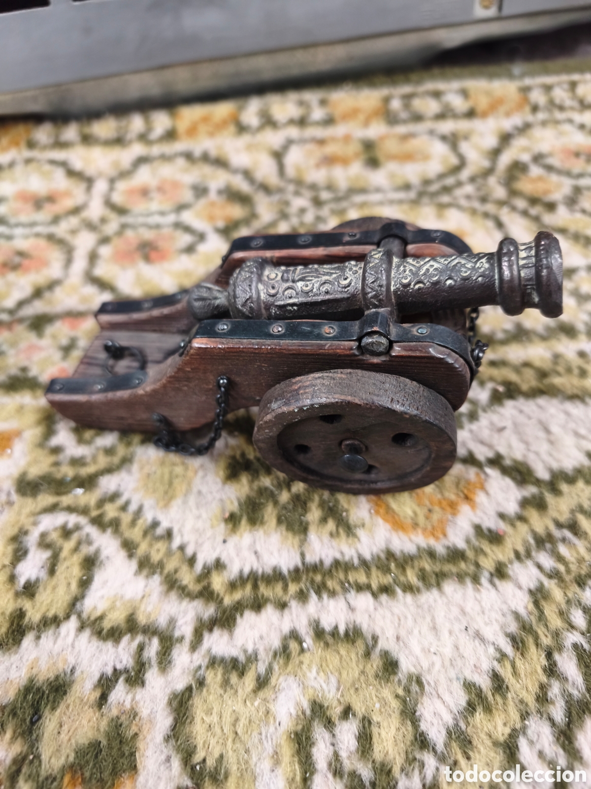 Vintage: Ca&ntilde;&oacute;n de Artiller&iacute;a Imperial Carlos I - Miniatura Vintage (Madera y Metal)