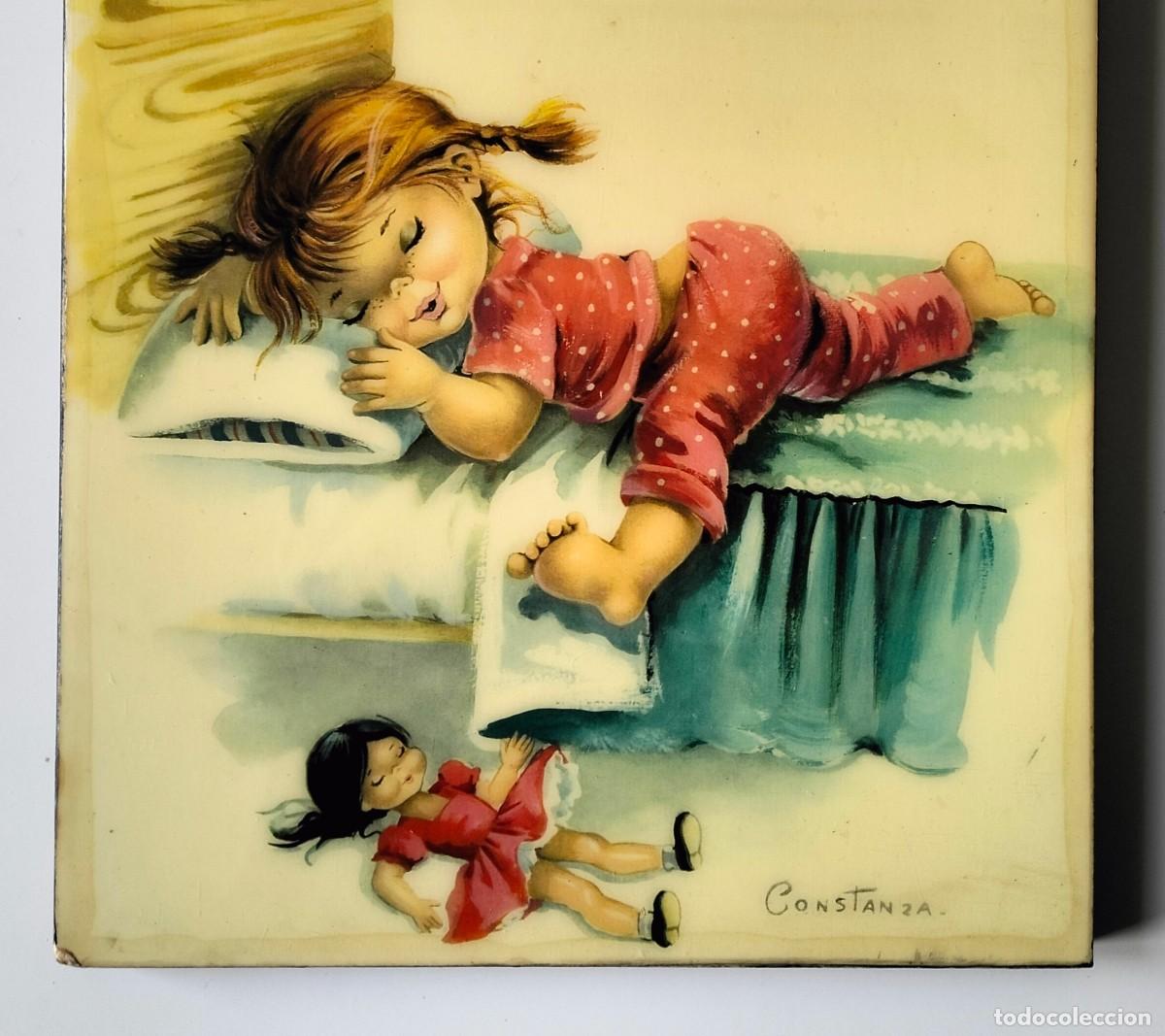 Vintage: CONSTANZA ARMENGOL. DELICIOSO CUADRO TEMATICA INFANTIL