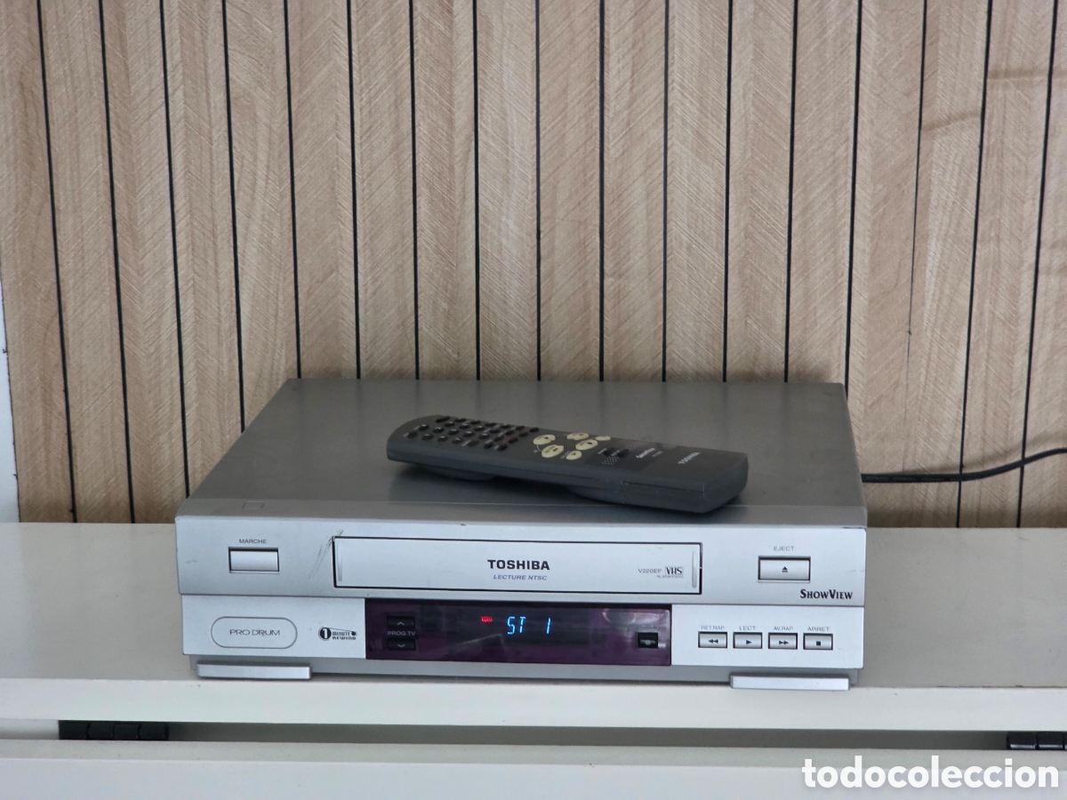 Vintage: Toshiba V-220EF VHS Videograbador V&iacute;deo VHS + Mando Original