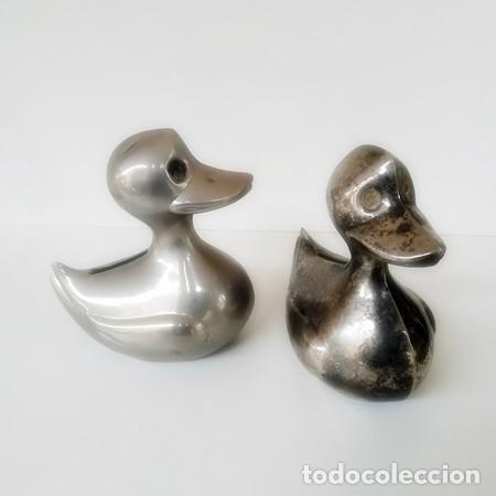 Vintage: Patos met&aacute;licos decorativos, huchas