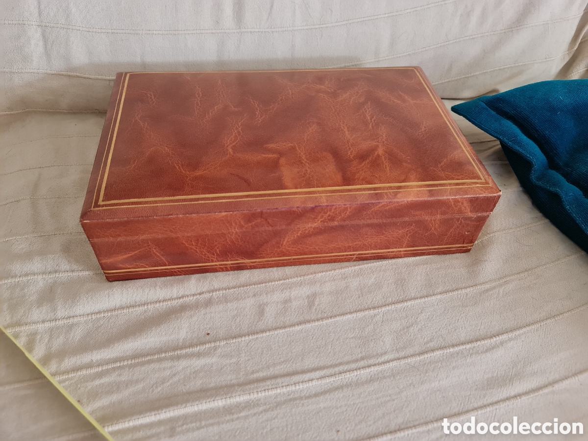 Vintage: MORA (S.XX) Exclusiva caja vintage de piel
