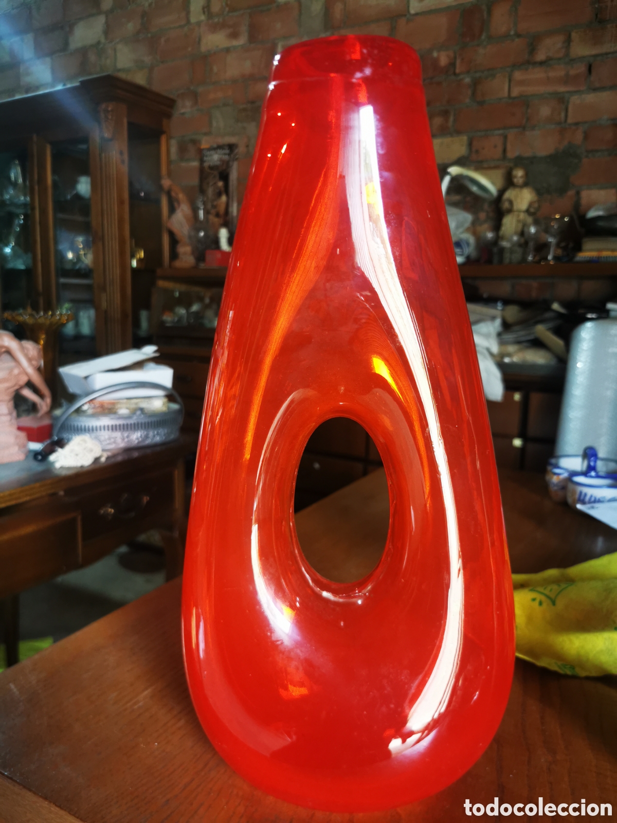 Vintage: Jarr&oacute;n de cristal vintage 1970 40cm