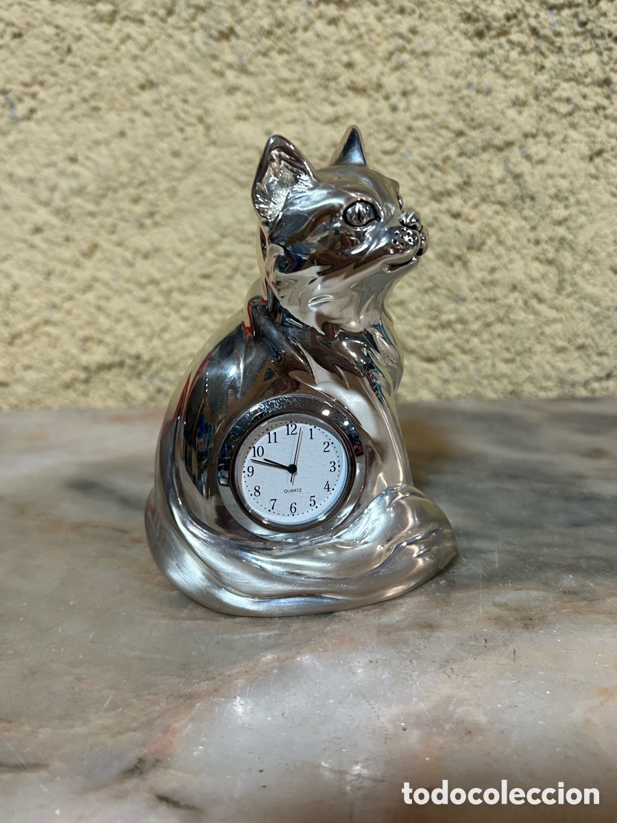 Vintage: Reloj de mesa plateado Marcello Giorgio - Foto 3