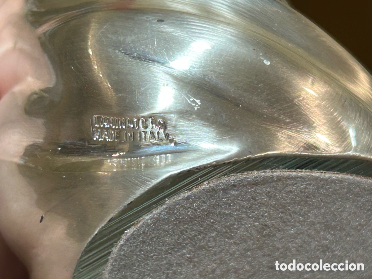 Vintage: Reloj de mesa plateado Marcello Giorgio - Foto 9
