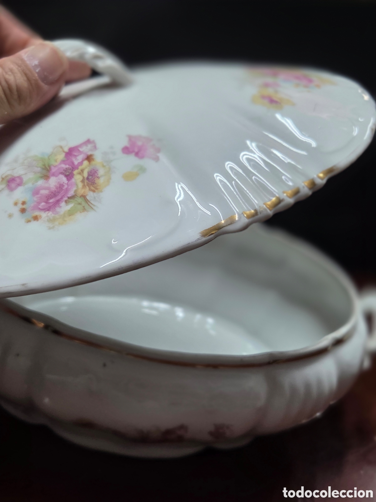 Vintage: Sopera vintage de porcelana - Foto 4