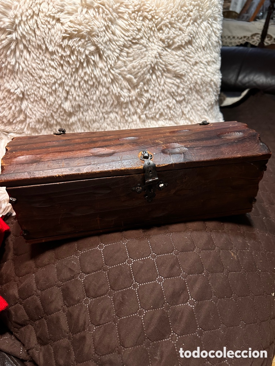 Vintage: Ba&uacute;l vintage madera artesan&iacute;a C&aacute;ntabra